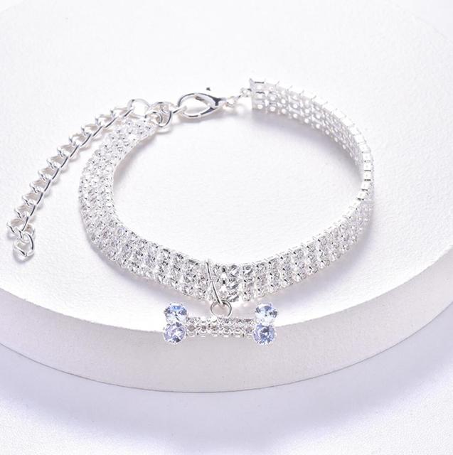 "Royal Crystal" Rhinestone Bling Dog Collar