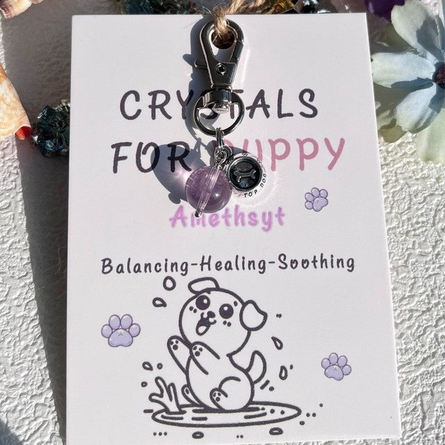 "Guardian Amethyst" Natural Crystal Pet Pendant
