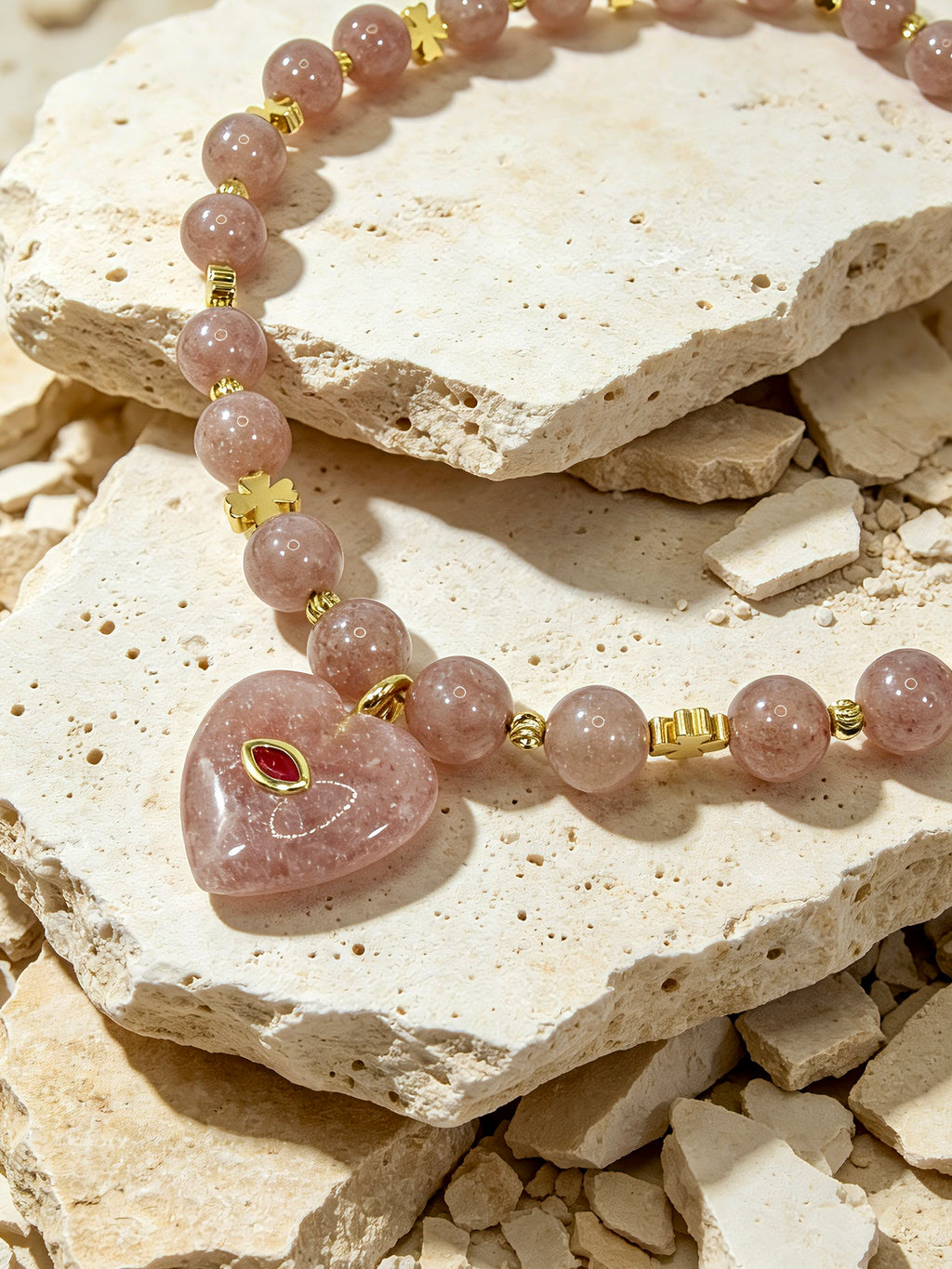 Muttu Amora Pet Crystal Necklace - Amora Crystal Necklace Lifestyle Photo