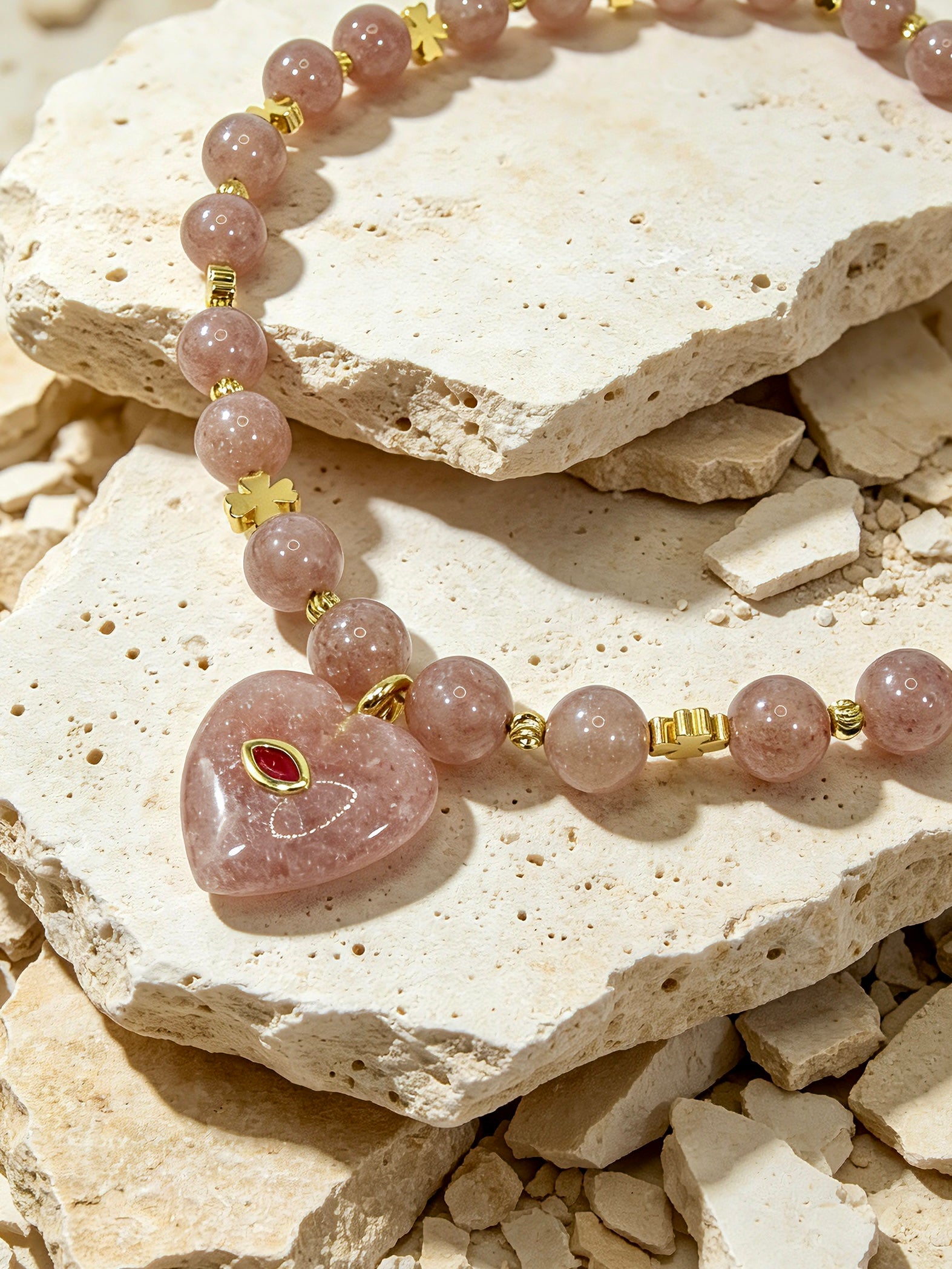 Muttu Amora Pet Crystal Necklace - Amora Crystal Necklace Lifestyle Photo