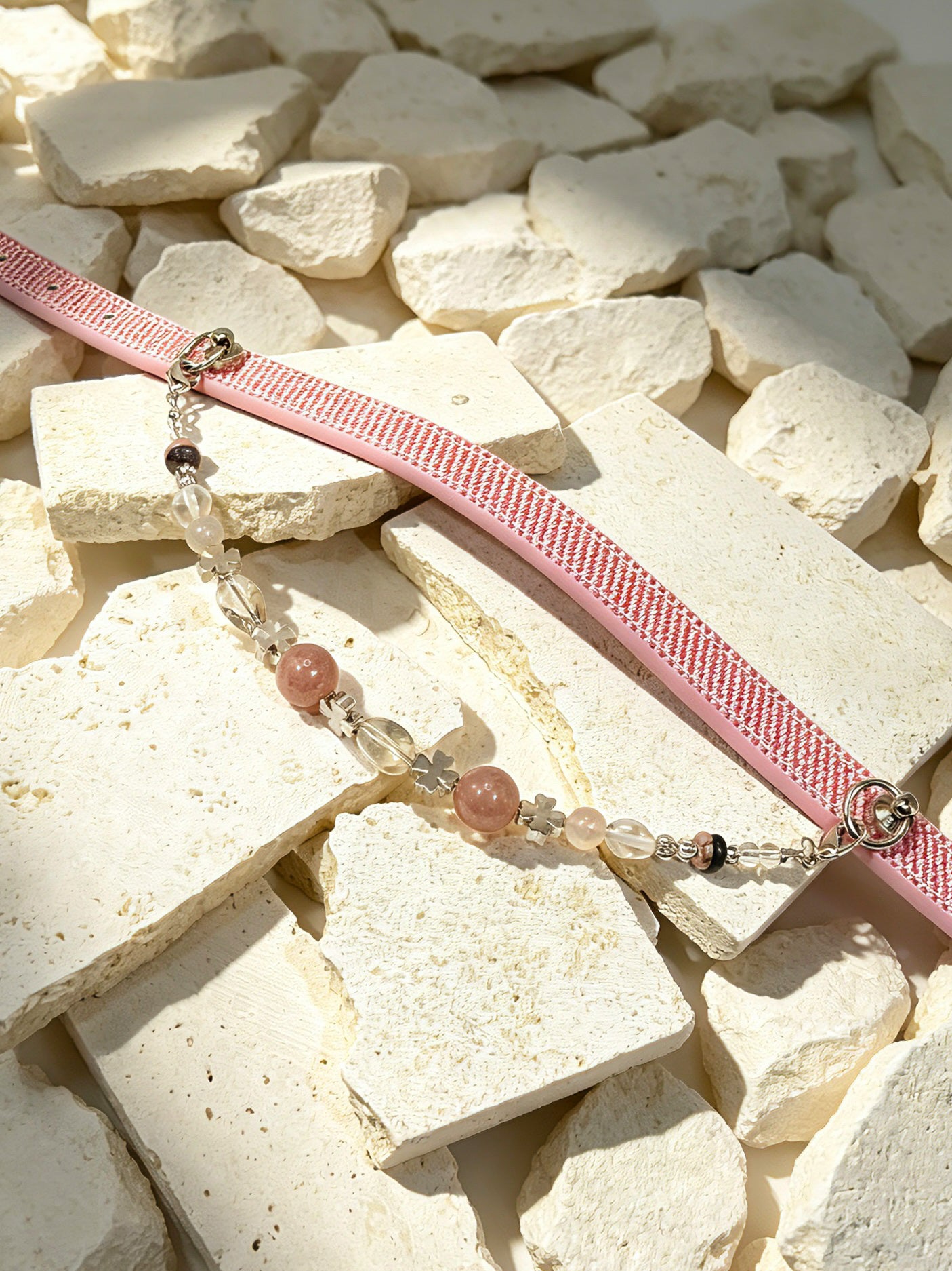 Rosae Crystal Necklace Dog Collar
