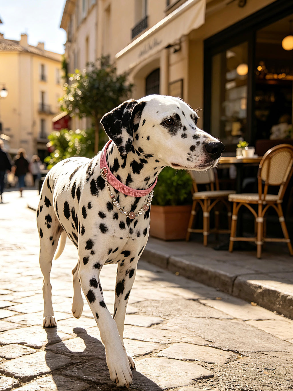 Rosae Crystal Necklace Dog Collar