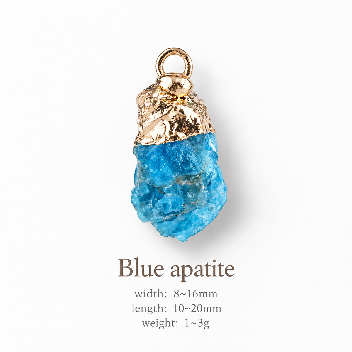 Handmade Raw Crystal Pet Charm Pendant