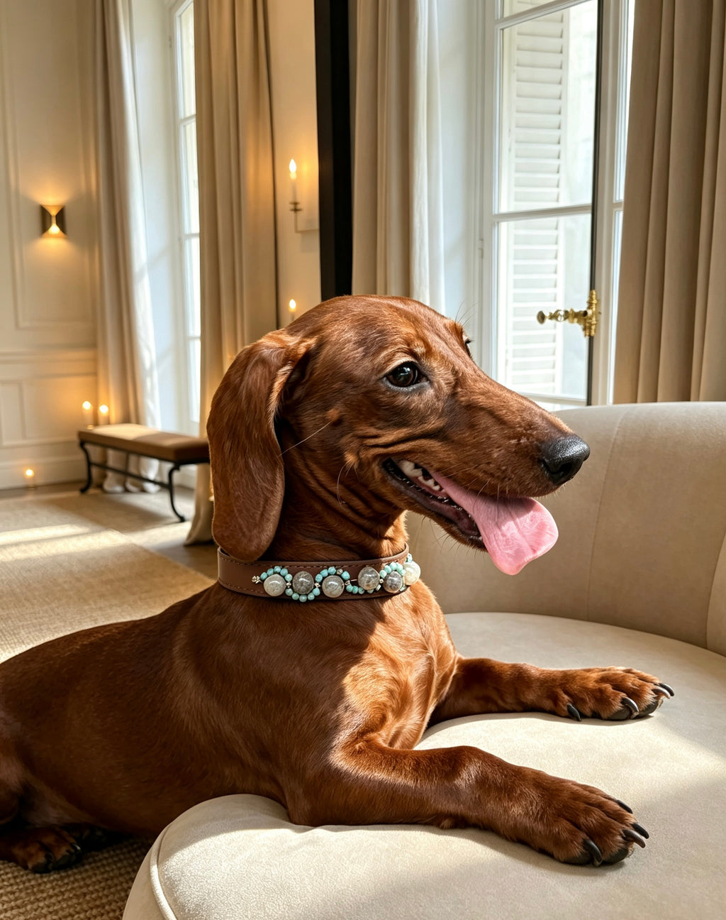 Crystal Charm Pet Collar