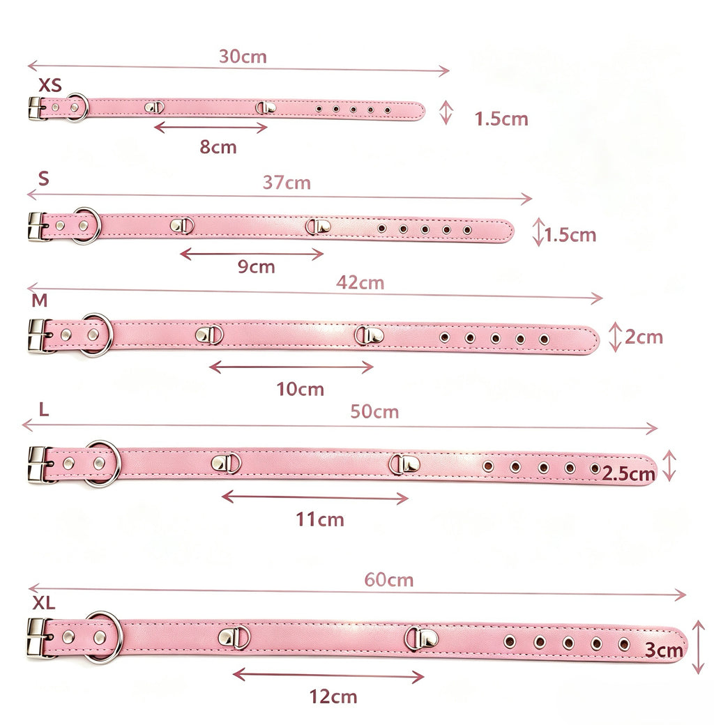 Crystal Charm Pet Collar – Handmade Natural Crystal and Amazonite Strawberry Pink Collar for Cats and Dogs