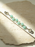 Crystal Charm Pet Collar – Handmade Natural Crystal and Amazonite Collar for Cats and Dogs