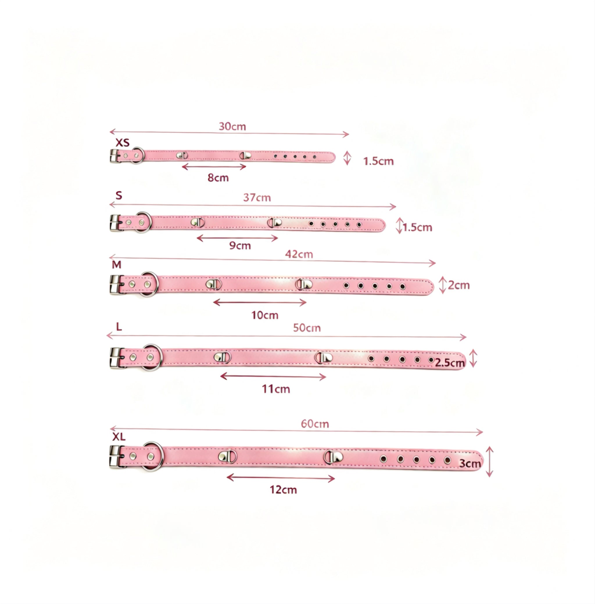 Crystal Charm Pet Collar – Handmade Natural Crystal and Strawberry Pink Collar for Cats and Dogs