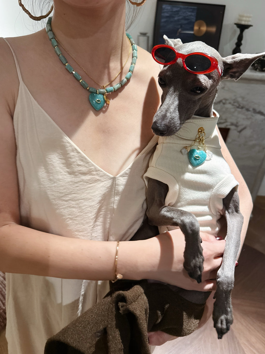 Amazonite Pet Crystal Necklace
