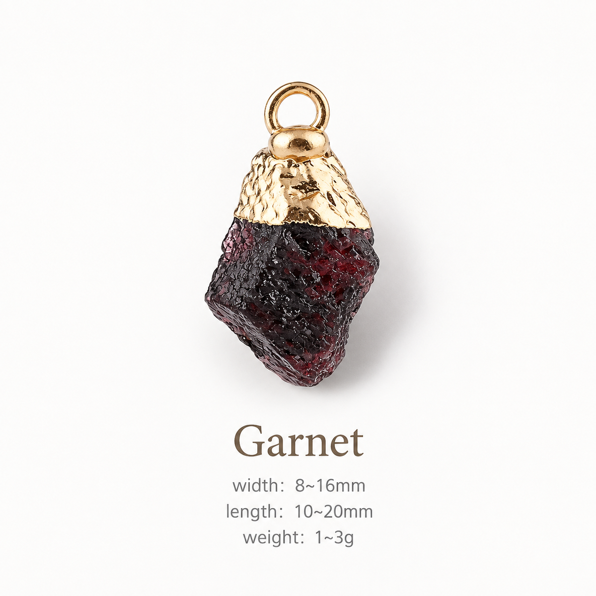 Handmade Raw Crystal Pet Charm Pendant