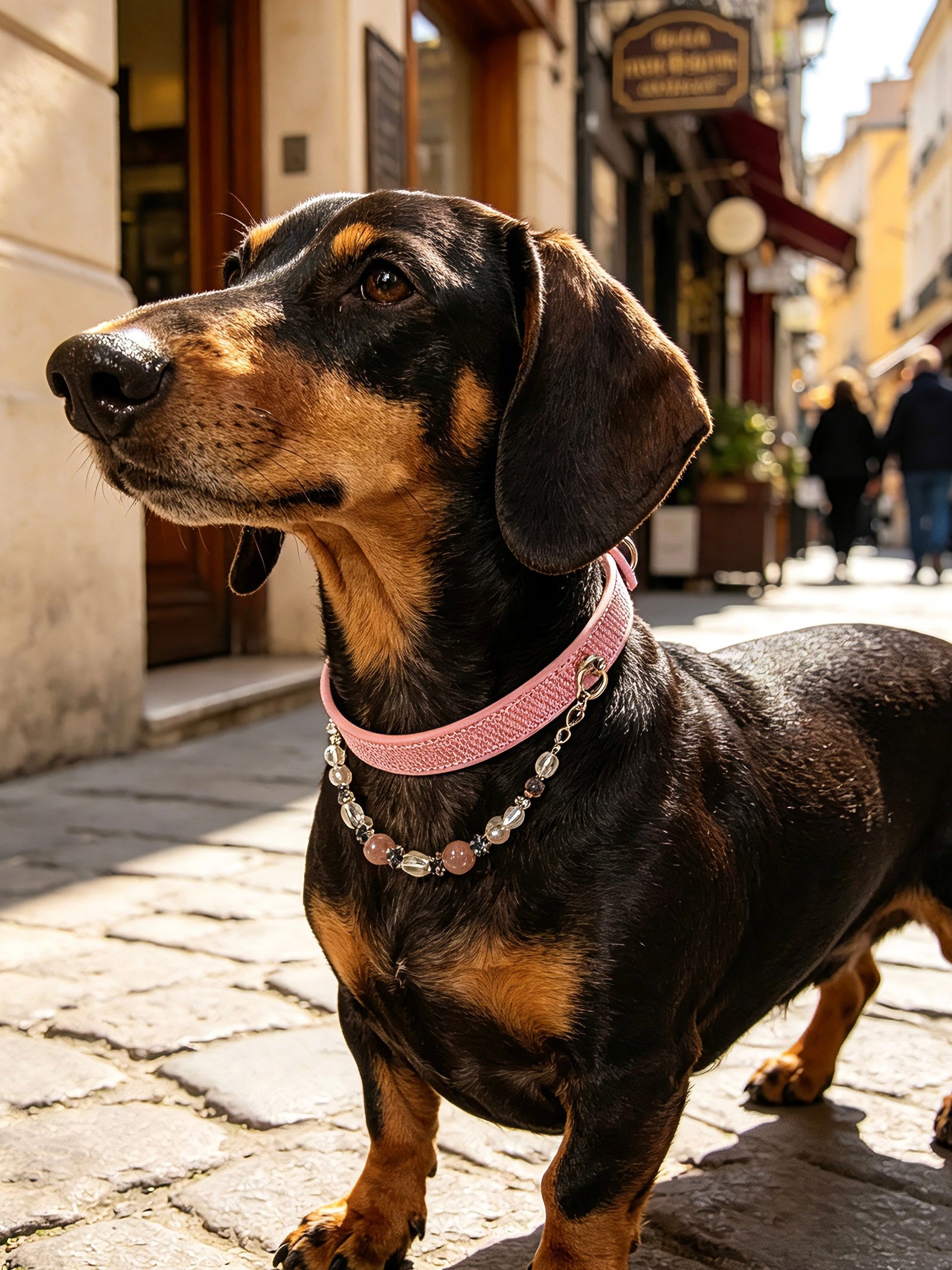 Rosae Crystal Necklace Dog Collar