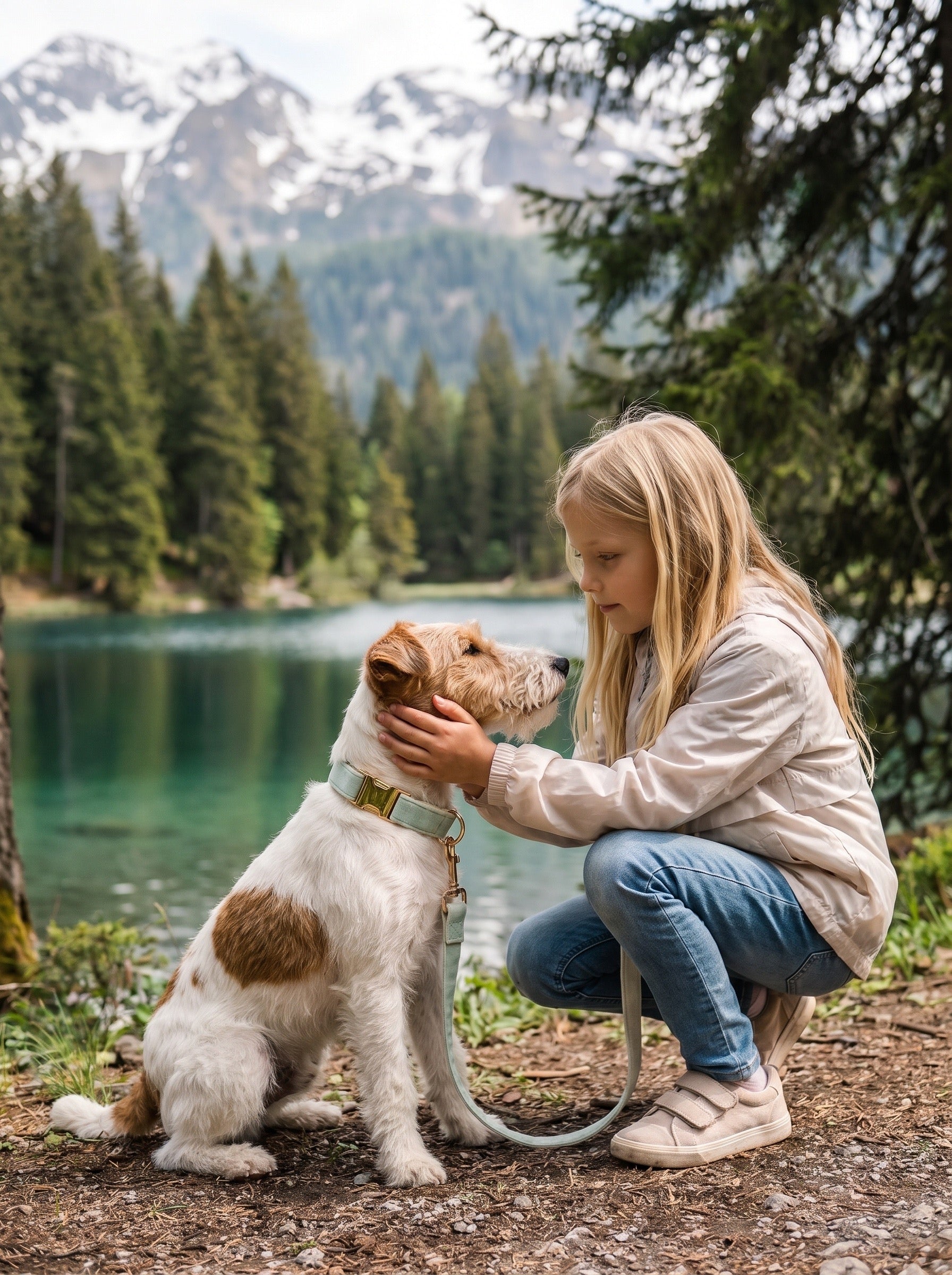 Muttu Soft Velvet Pet Leash - Premium Velvet Dog Leash for Daily Walks