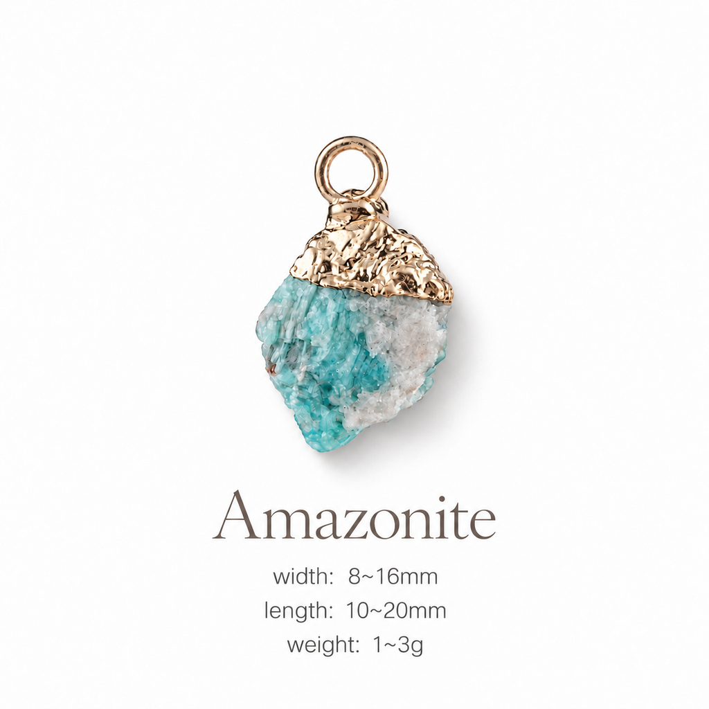 Handmade Raw Crystal Pet Charm Pendant