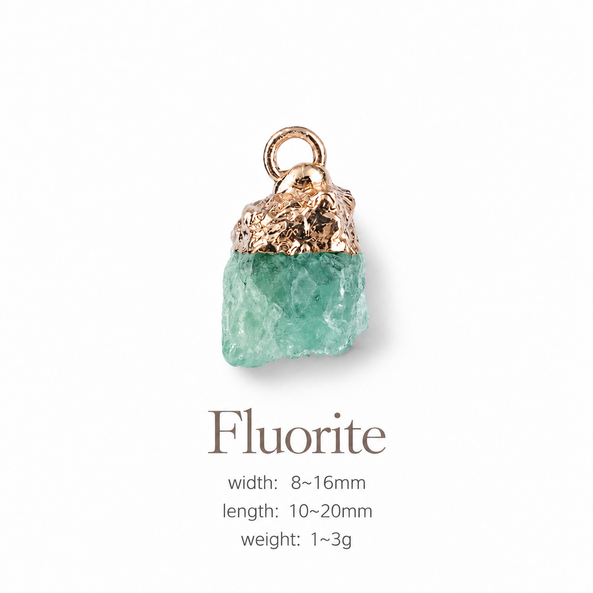 Handmade Raw Crystal Pet Charm Pendant