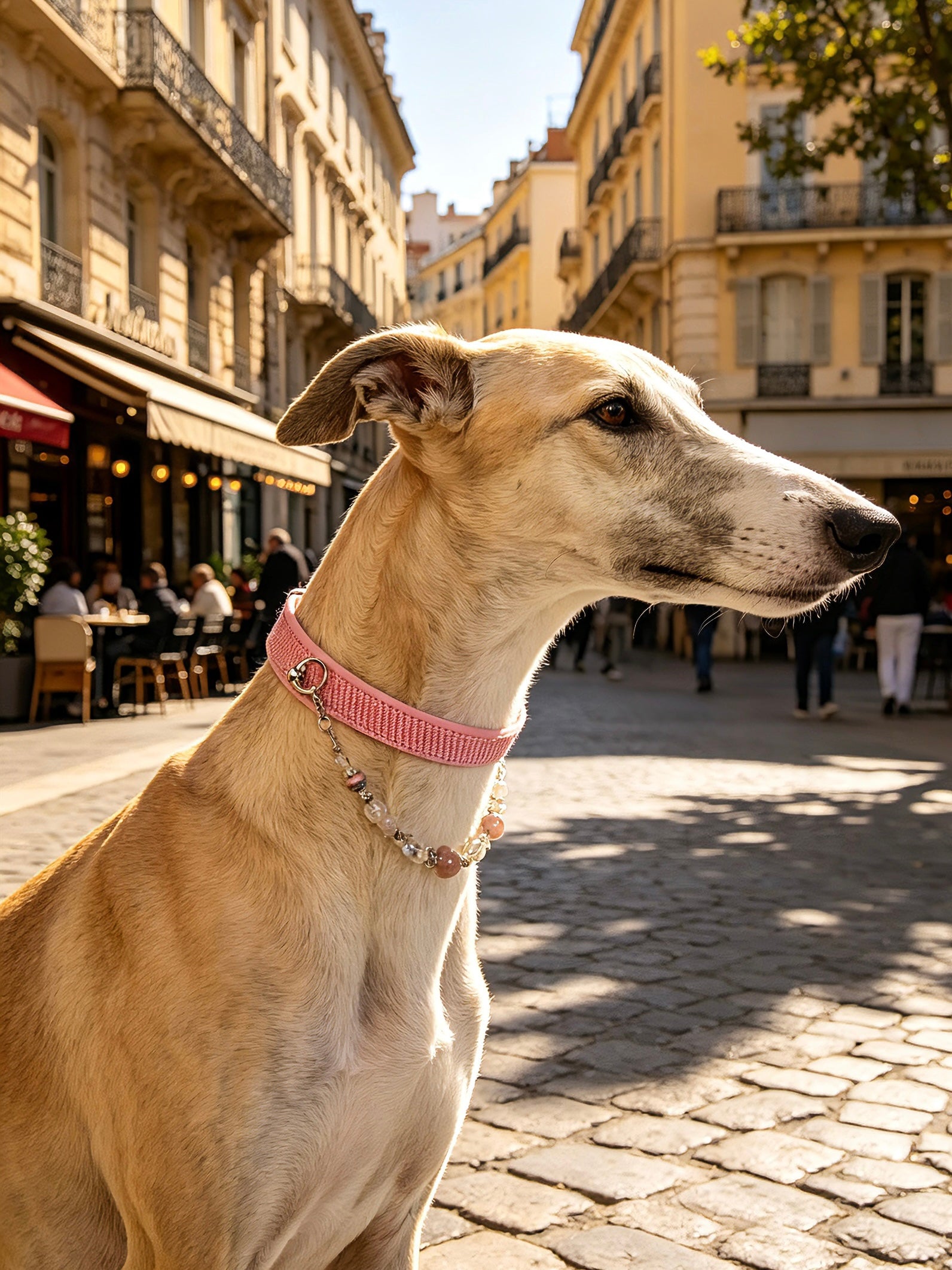Rosae Crystal Necklace Dog Collar