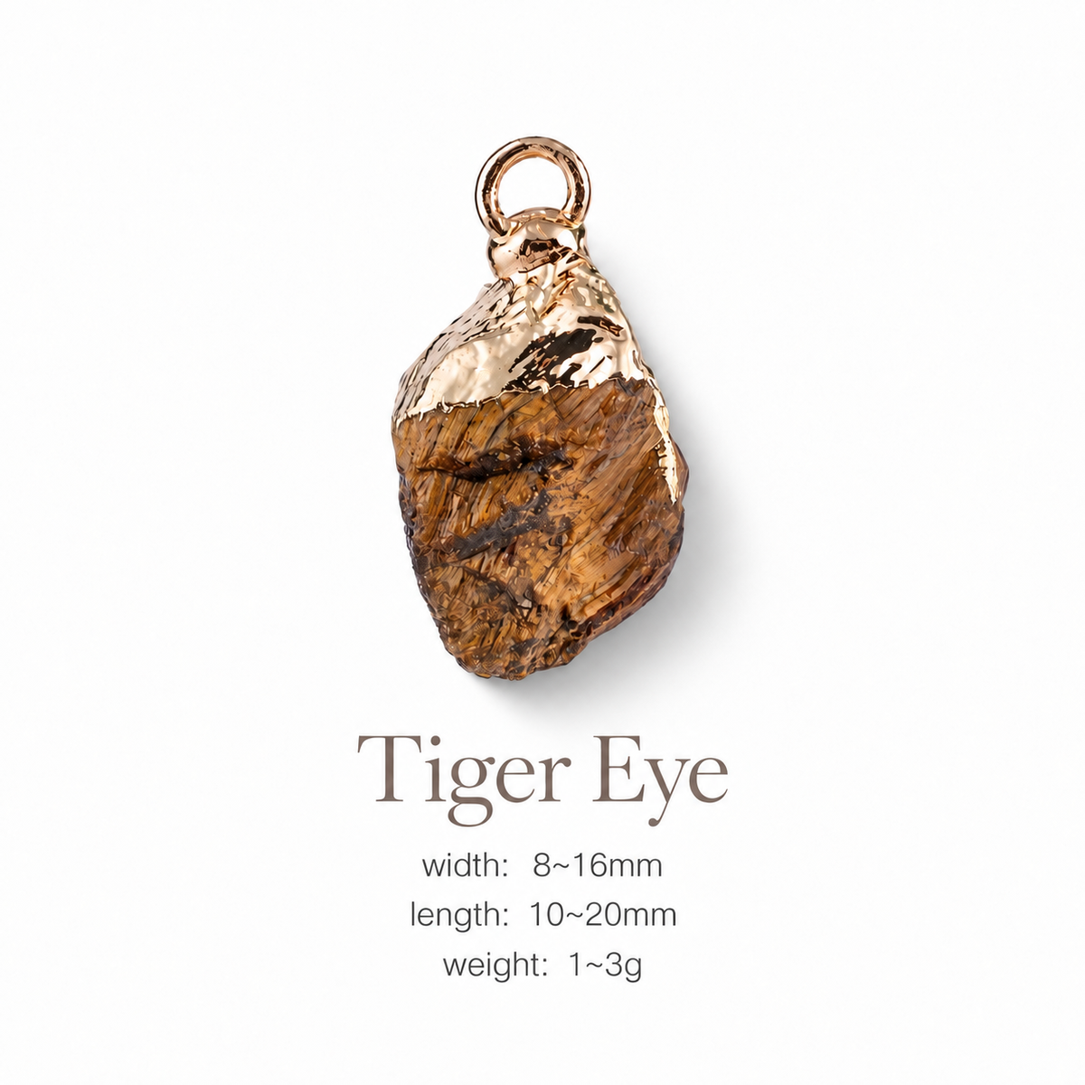 Handmade Raw Crystal Pet Charm Pendant
