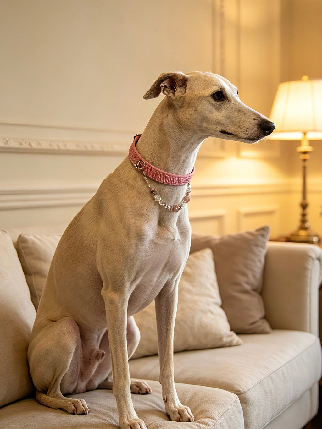 Rosae Crystal Necklace Dog Collar