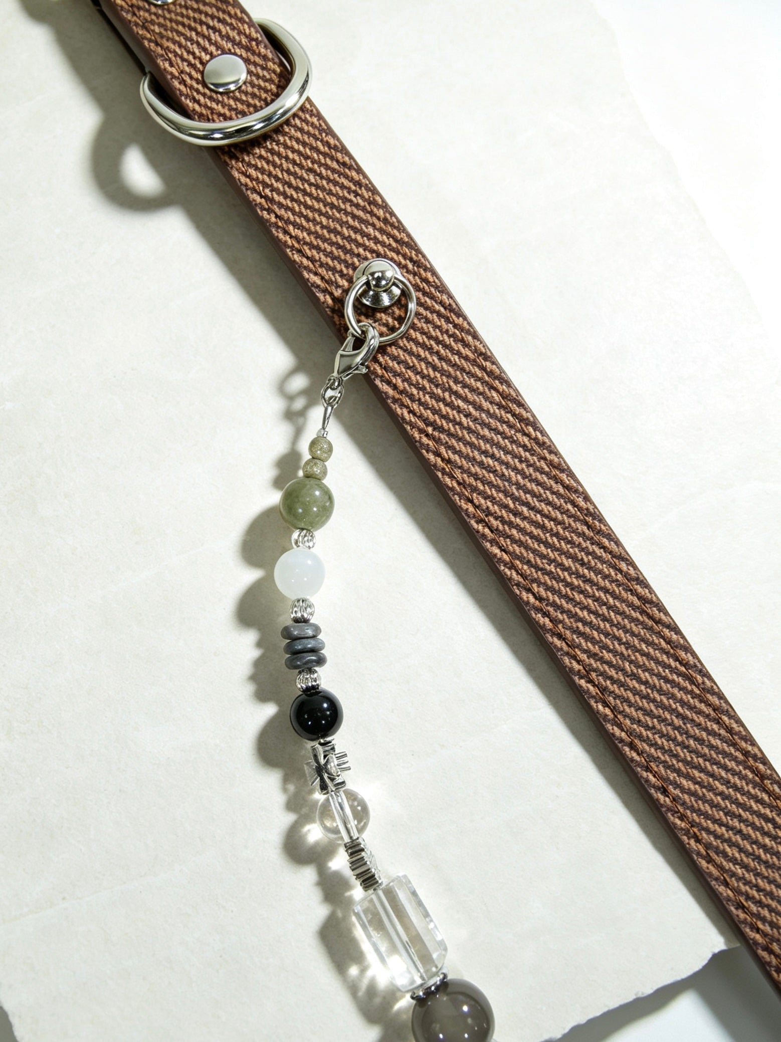 Muttu Onyx Crystal Dog Collar - Premium Crystal Dog Accessories