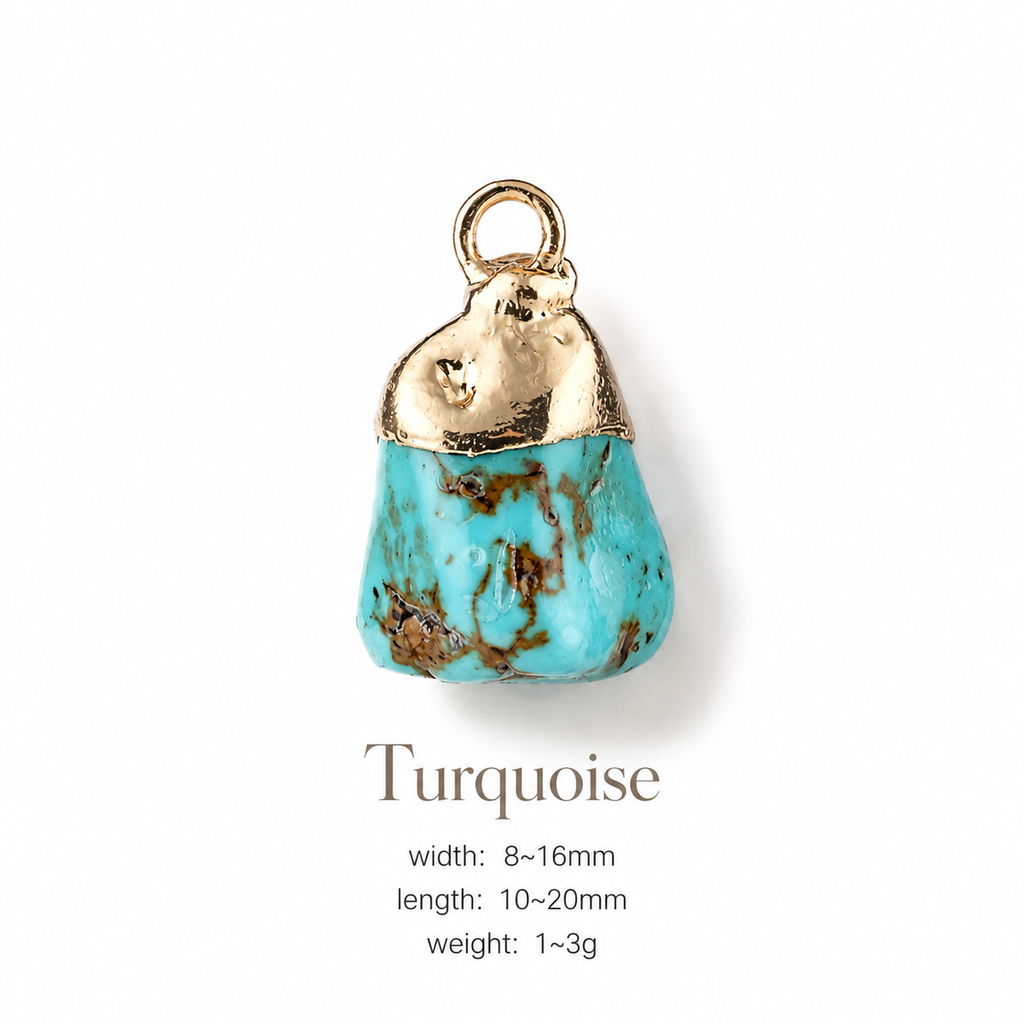 Handmade Raw Crystal Pet Charm Pendant