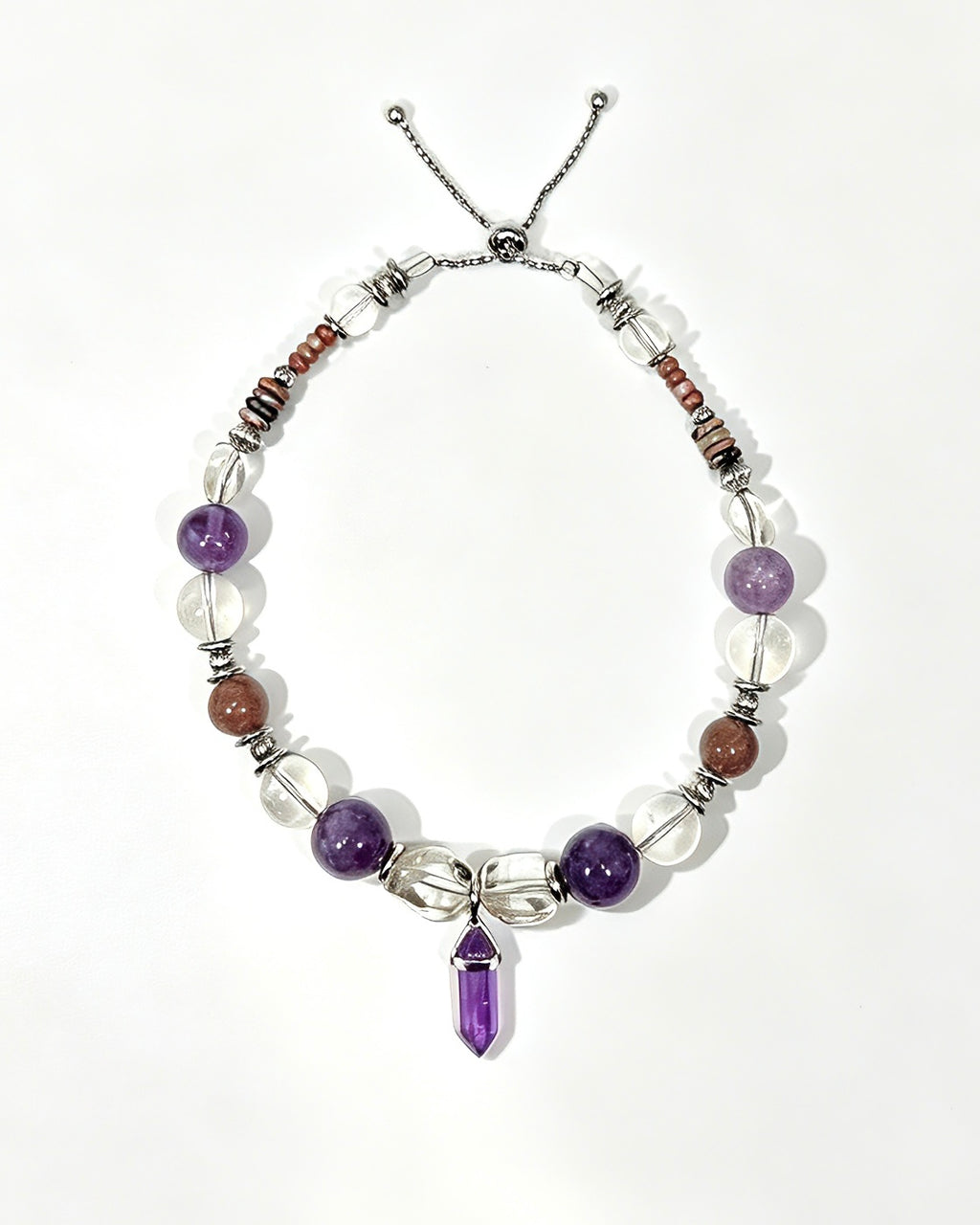 Muttu Selene Pet Crystal Necklace - Lunar Crystal Pet Accessories Flat Lay