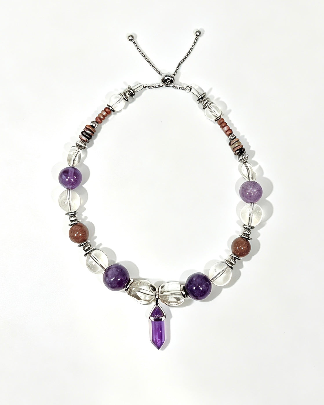 Muttu Selene Pet Crystal Necklace - Lunar Crystal Pet Accessories Flat Lay