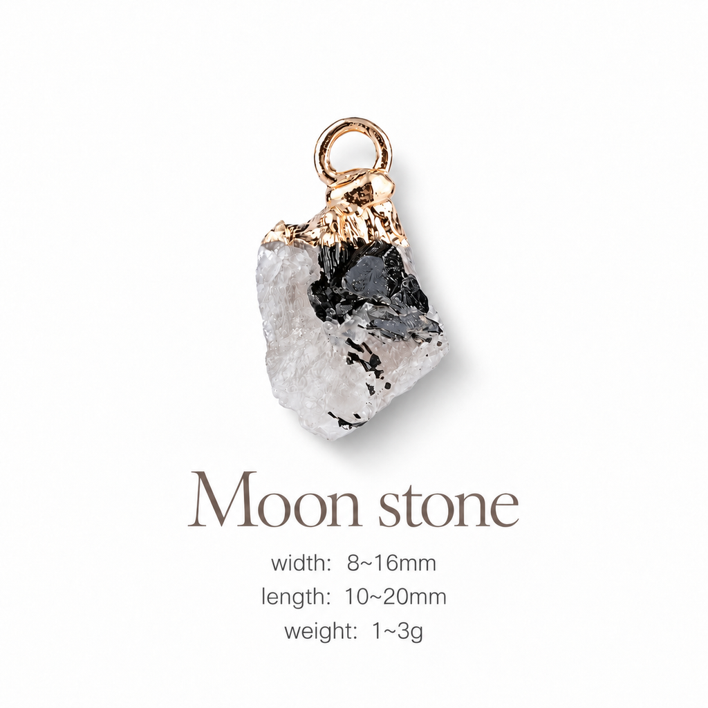 Handmade Raw Crystal Pet Charm Pendant