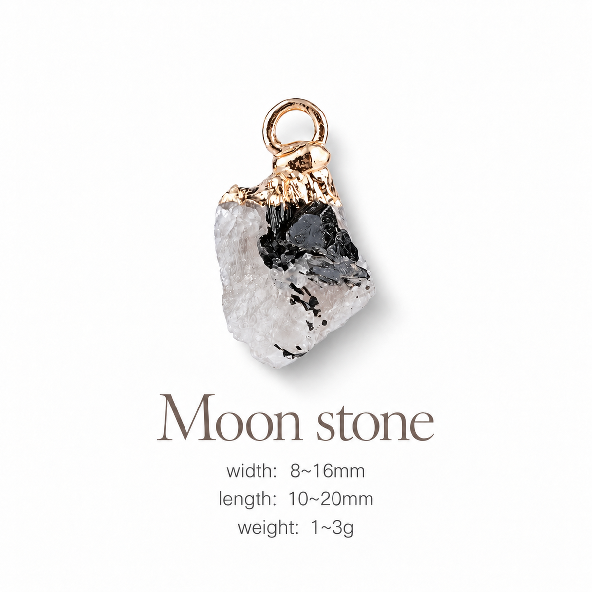 Handmade Raw Crystal Pet Charm Pendant