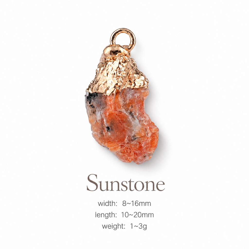 Handmade Raw Crystal Pet Charm Pendant