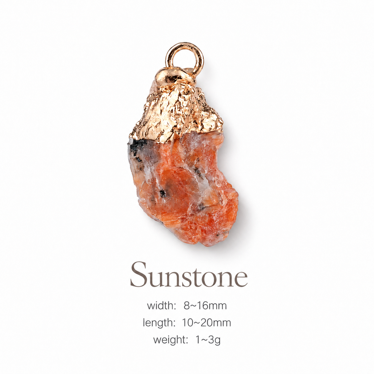 Handmade Raw Crystal Pet Charm Pendant