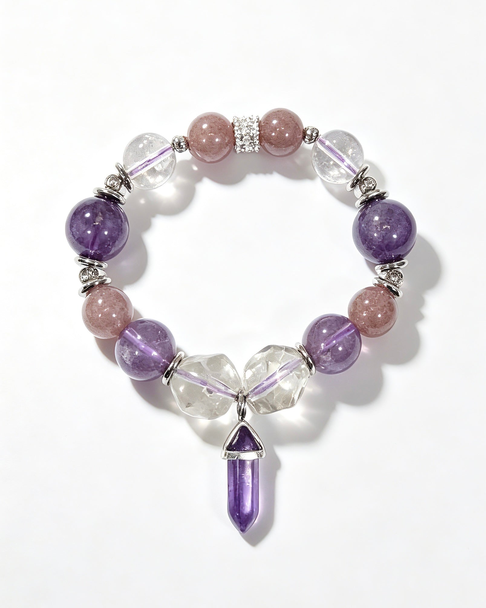 Muttu Selene Pet Crystal Necklace - Designer Moon Crystal Dog Jewelry