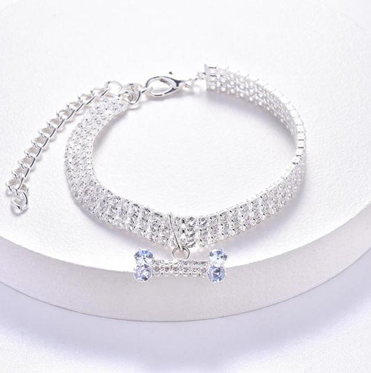 "Royal Crystal" Rhinestone Bling Dog Collar
