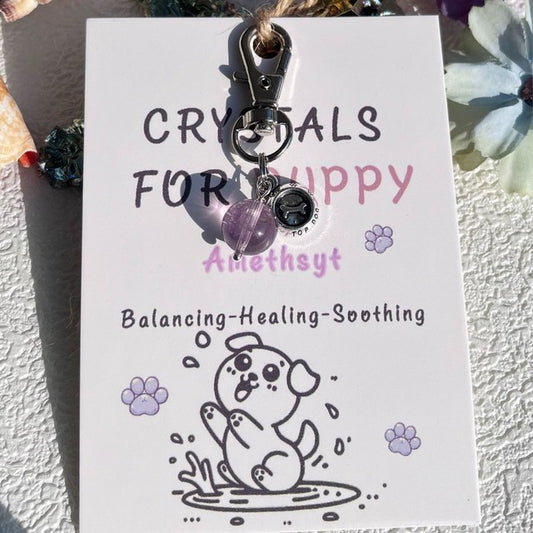 "Guardian Amethyst" Natural Crystal Pet Pendant