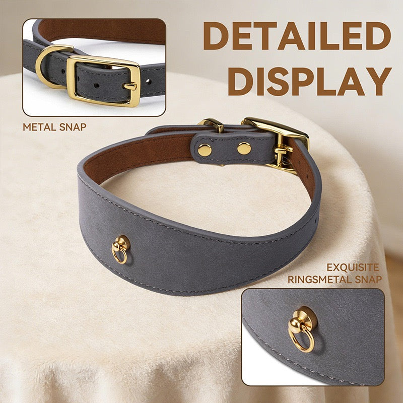 Genuine Leather Pet Collar | Handcrafted Luxury Dog Accessories | Muttu