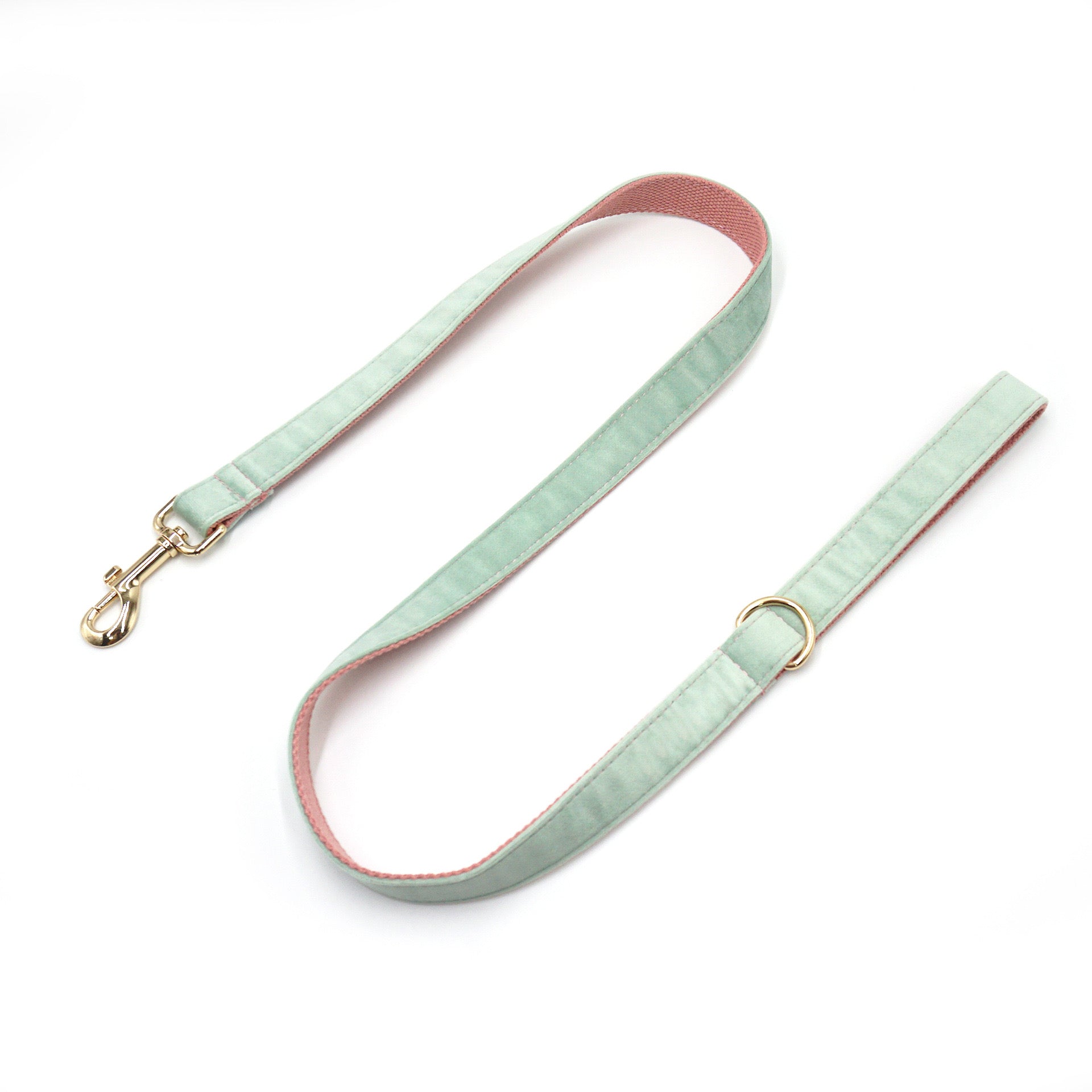 Muttu Soft Velvet Pet Leash - Velvet Dog Leash Side View
