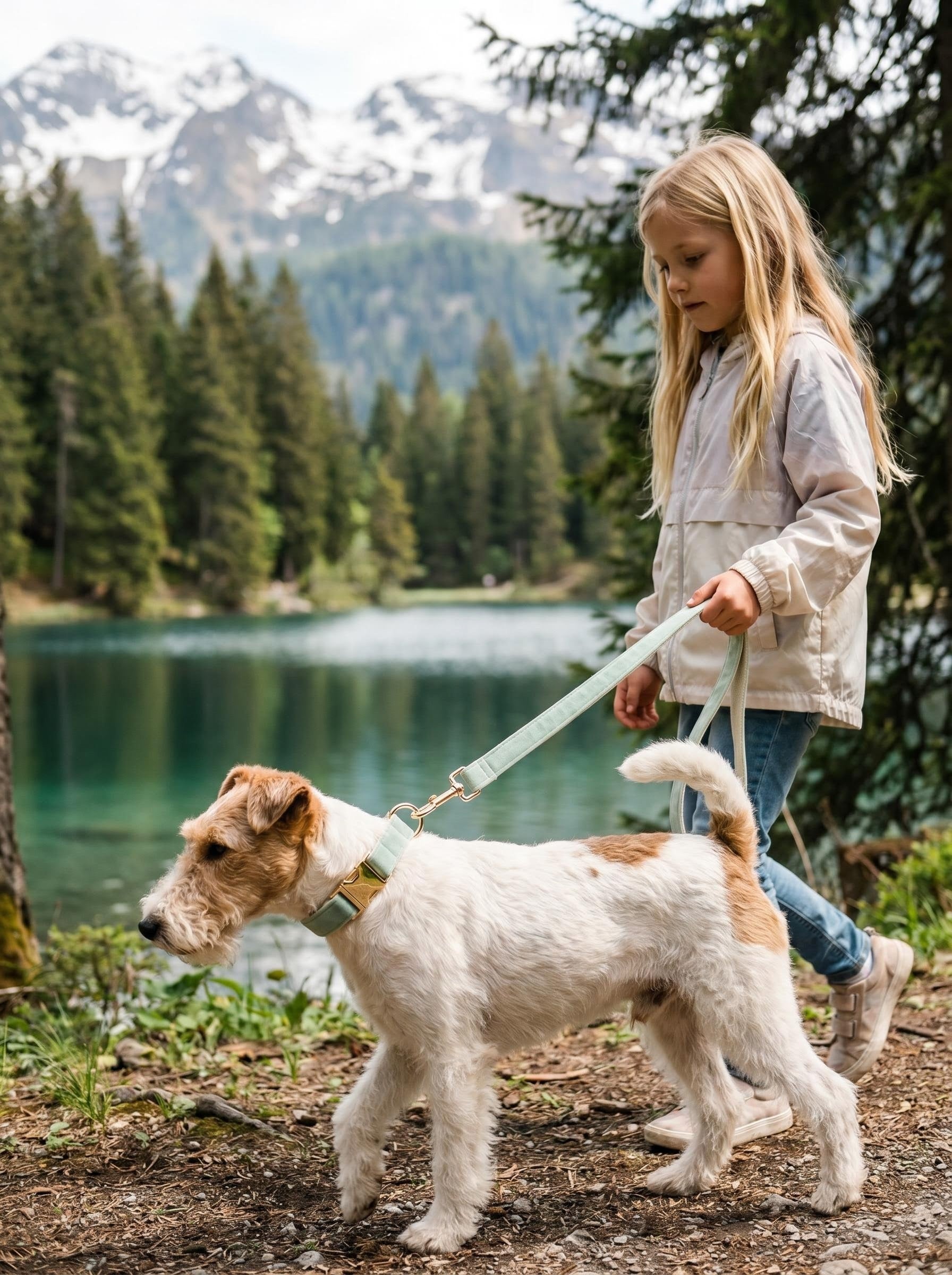 Muttu Soft Velvet Pet Leash - Luxury Velvet Dog Leash Close Up