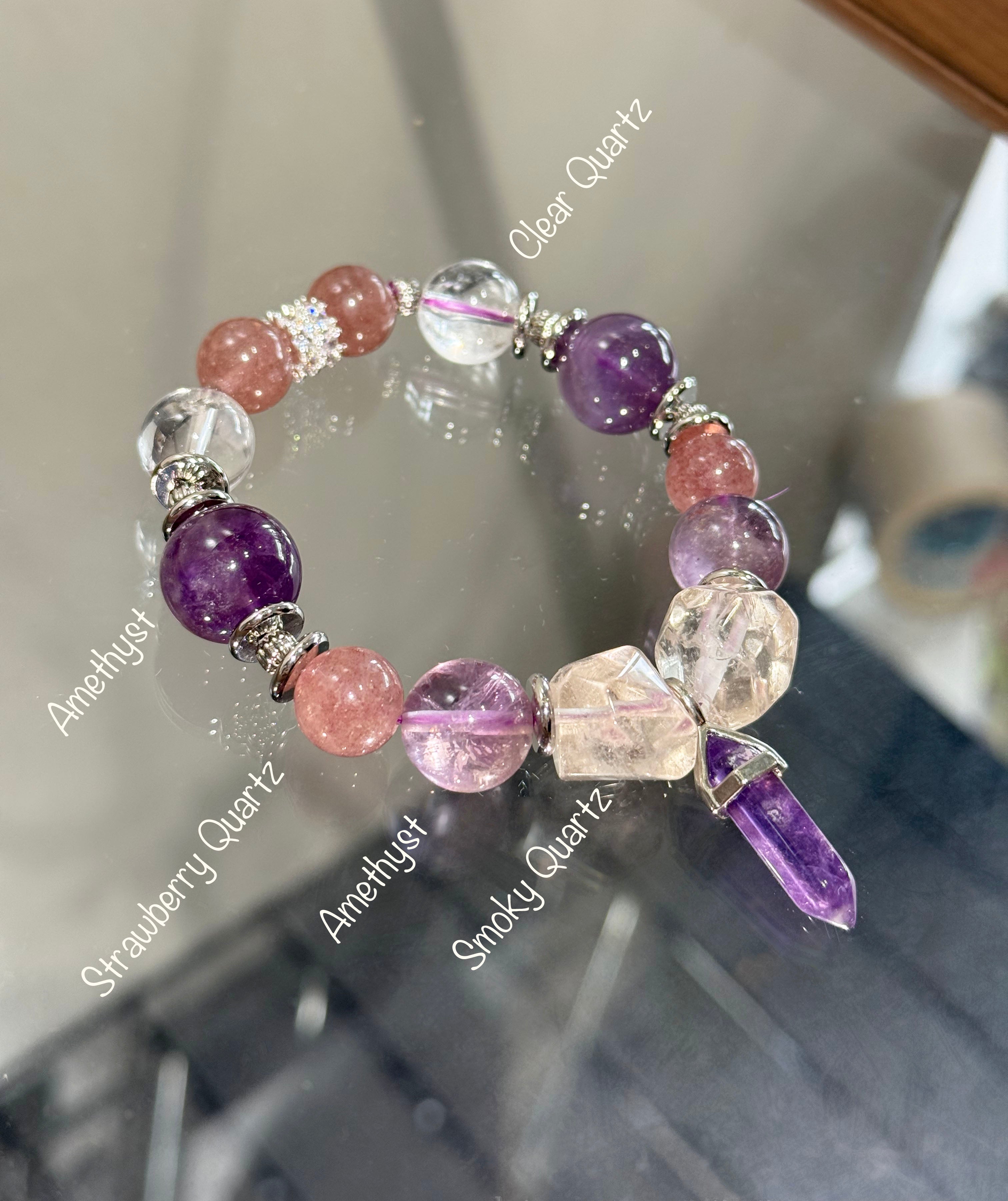 Muttu Selene Pet Crystal Necklace - Selene Crystal Necklace Lifestyle Photo