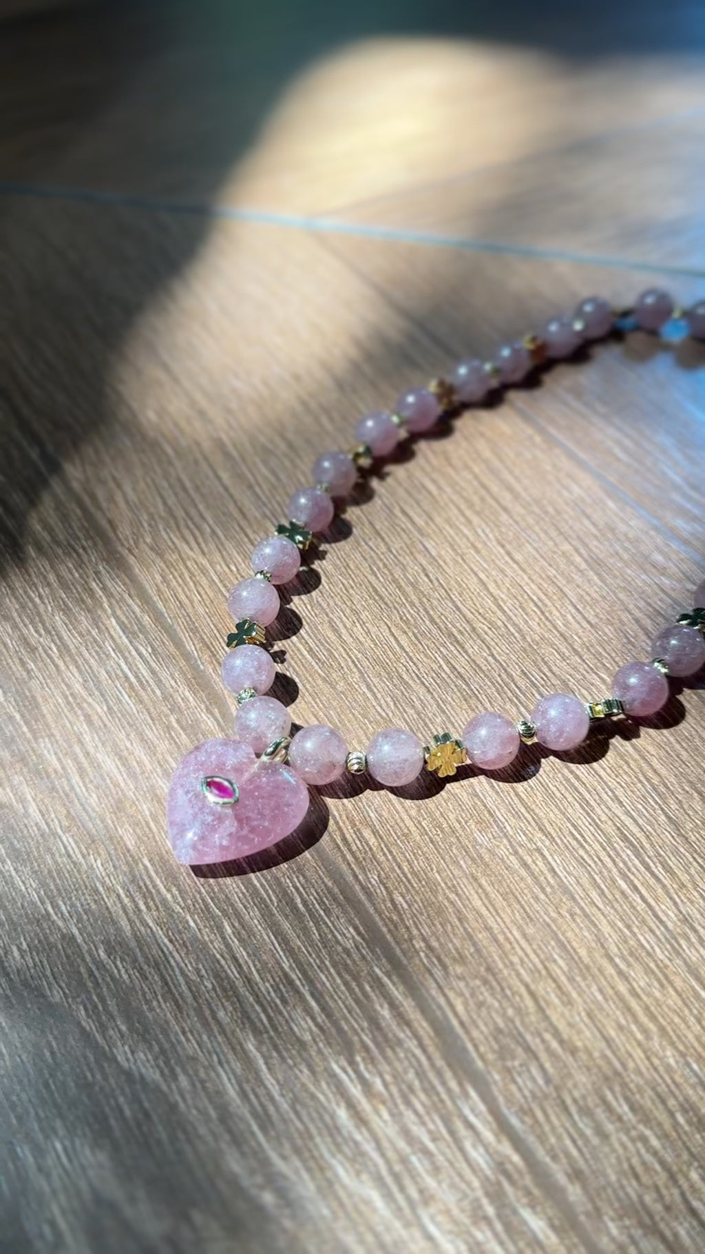 Handmade Crystal Heart Pet Charm